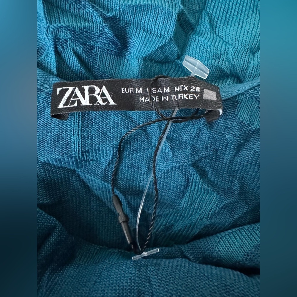 ZARA WOMAN NWOT WRINKLED
EFFECT DRESS, SIZE M - Picture 9 of 9